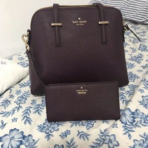 NWOT Kate Spade Satchel and wallet